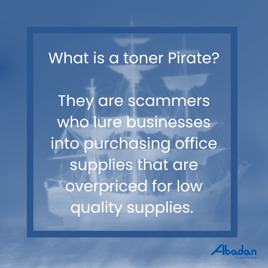 AbadanTC's tweet photo. Don’t fall for toner pirate scams! 🏴‍☠️

 Trust Abadan for all your toner supplies! 🤩
💻https://t.co/U85EOAgVYY

#Abadan #AbadanTc #TriCities #WallaWalla #Yakima #local #ClearlyTheBest #PirateScam https://t.co/bCy2nwPYHC