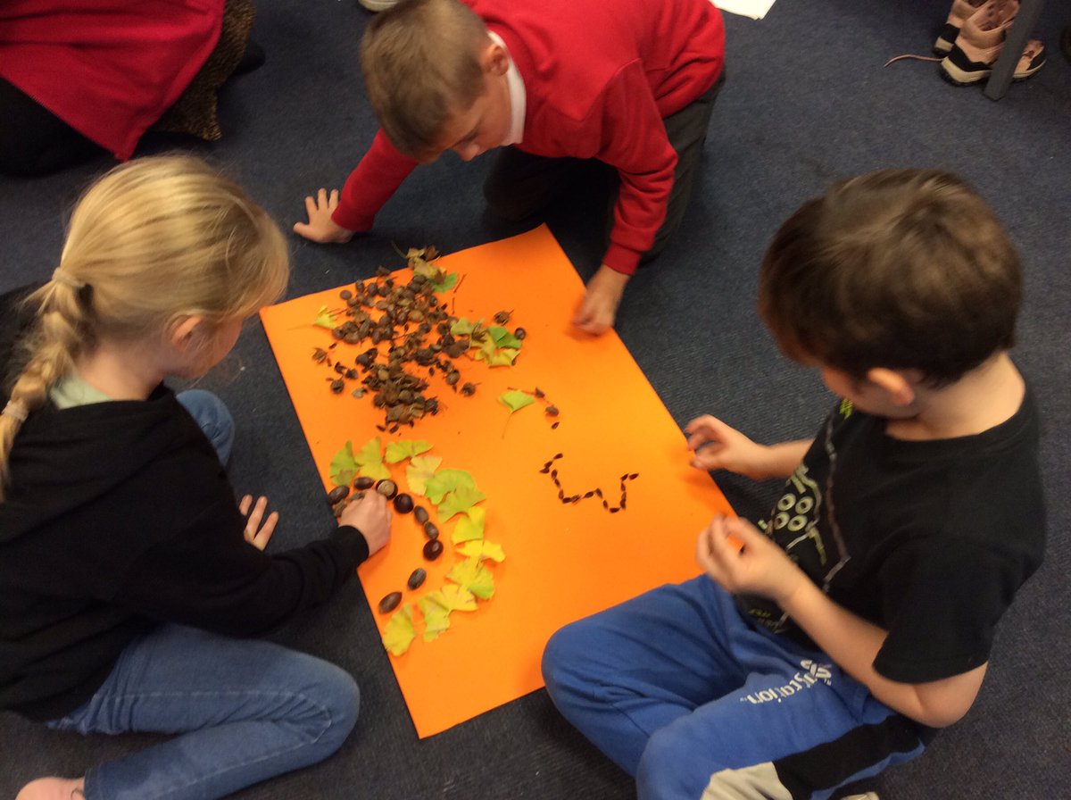 MIssBai69392016's tweet photo. #healthandwellbeing #year4 #buildandcreate. Miss Bailey has been foraging in her garden and we are making patterns with acorns and beech nuts. @stjs_staveley https://t.co/fRl21xSGrJ
