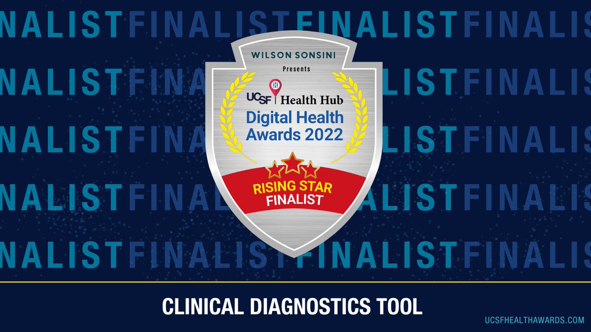 @EyenukInc is proud to announce we are selected from hundreds of competing companies as a Rising Star Finalist for a @ucsfhealthaward! Join us for a conversation with the finalists, Thursday 10/27 at 11 am PT on Zoom. Registration link: bit.ly/3ChMfVx #DHA2022