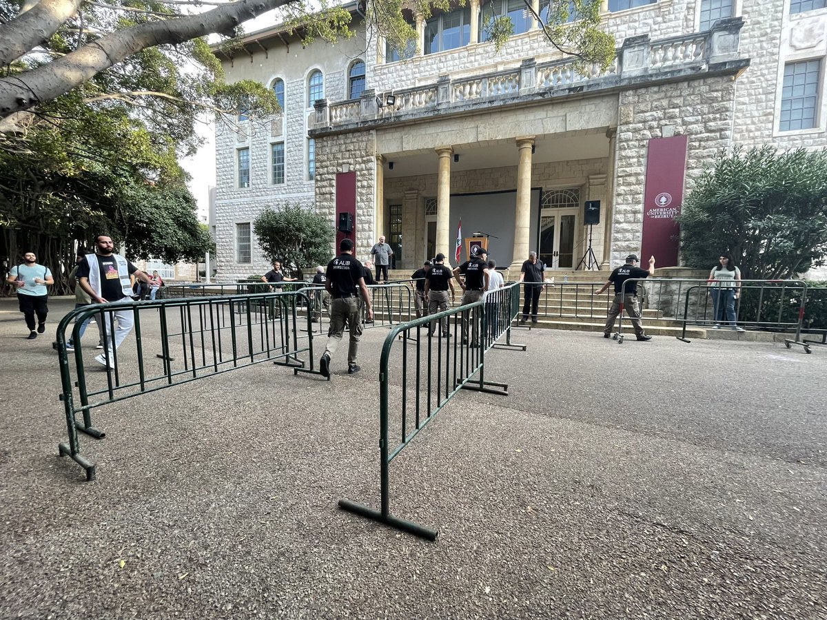maryamhdaher's tweet photo. Preparation is underway as candidates and students await the results. #aubsms #aubelections https://t.co/q8oAhBIrlc
