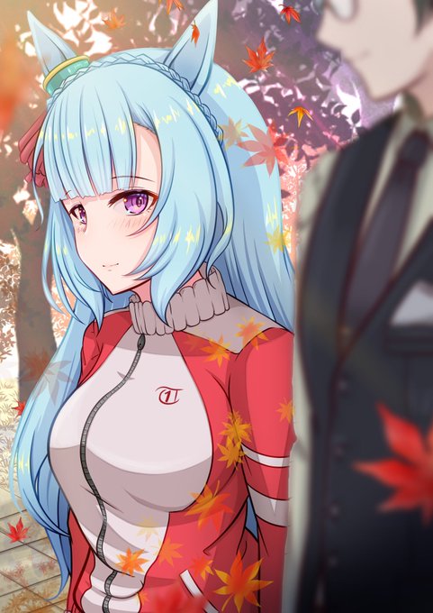 この前のやつに一枚絵を追加です。 チヨノオー「授業を抜け出して2人.. 魚圭 さんのマンガ ツイコミ(仮)