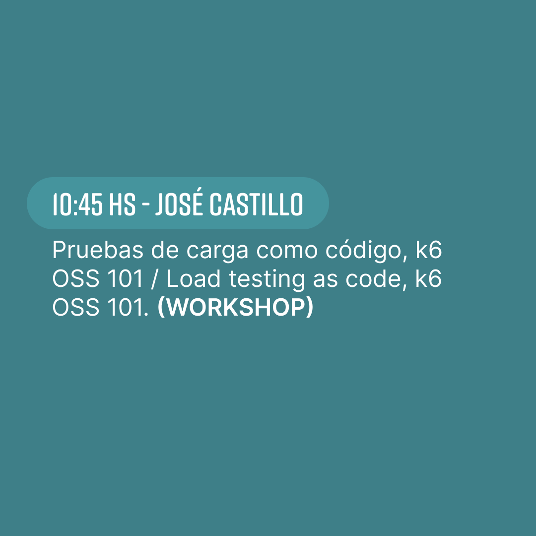 nerdearla's tweet photo. ⌛En 5 minutos⌛ arranca un workshop que no te podes perder en el #trackTEST 🧪👀
Accede desde 📲 https://t.co/34vefB8lUA
#Automation #Testing #RegressionTesting #Management #QA #Accesibilidad #TestingAgile #DevOps https://t.co/X79t0ox4hh