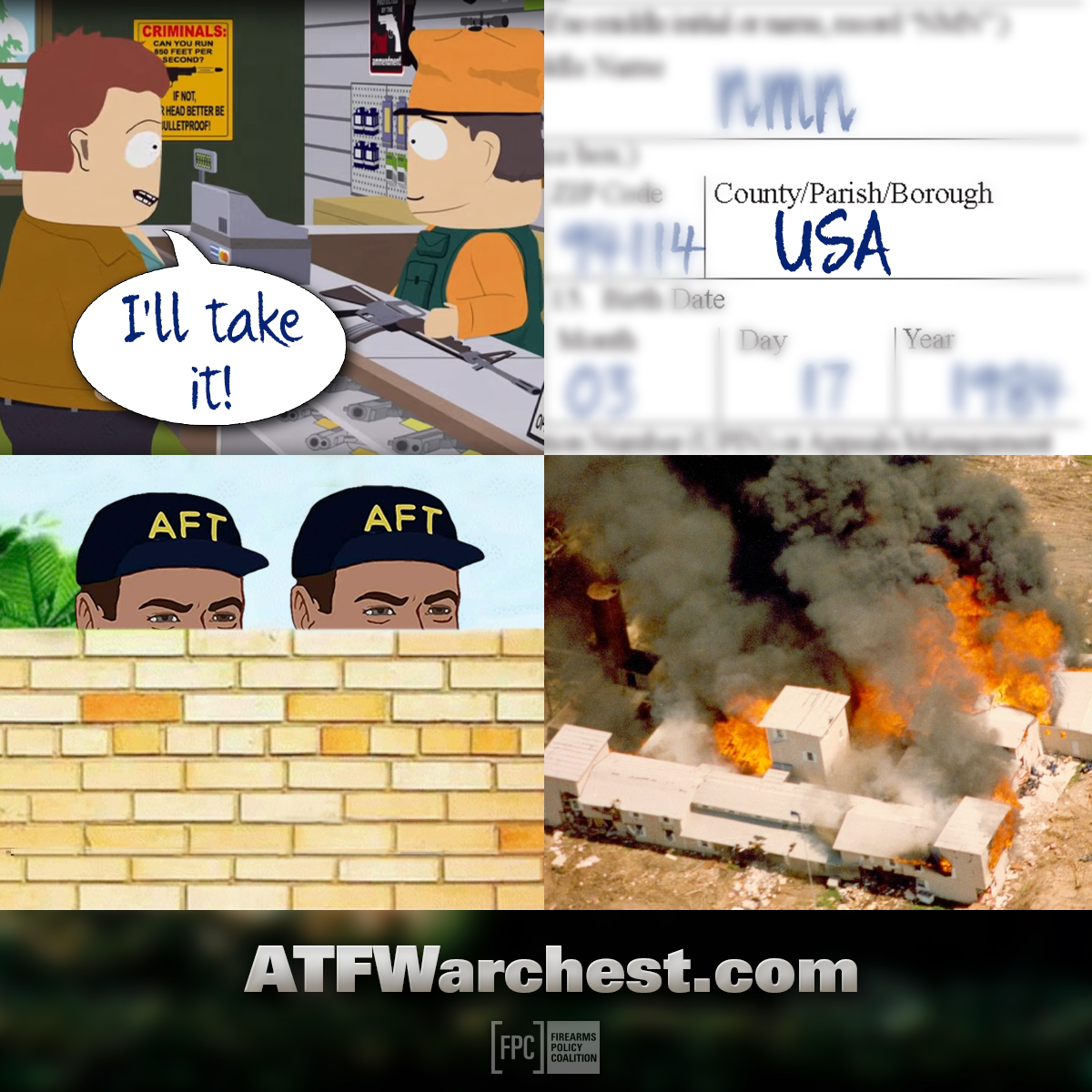 The ATF is really out here trying to destroy lives over simple, honest mistakes. Be careful with ATF form 4473. Help us push back against these tyrants at ATFWarchest.com.