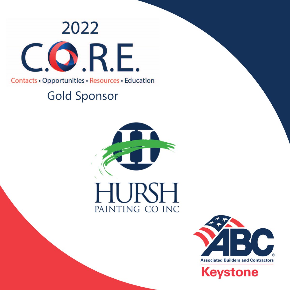Thank you to Hursh Painting Co., Inc. for being a Gold C.O.R.E. Sponsor for 2022! View a full listing of all our generous C.O.R.E. Sponsors and sign up to be a 2023 Sponsor here: abckeystone.org/core-program/ #ABCMeritShopProud