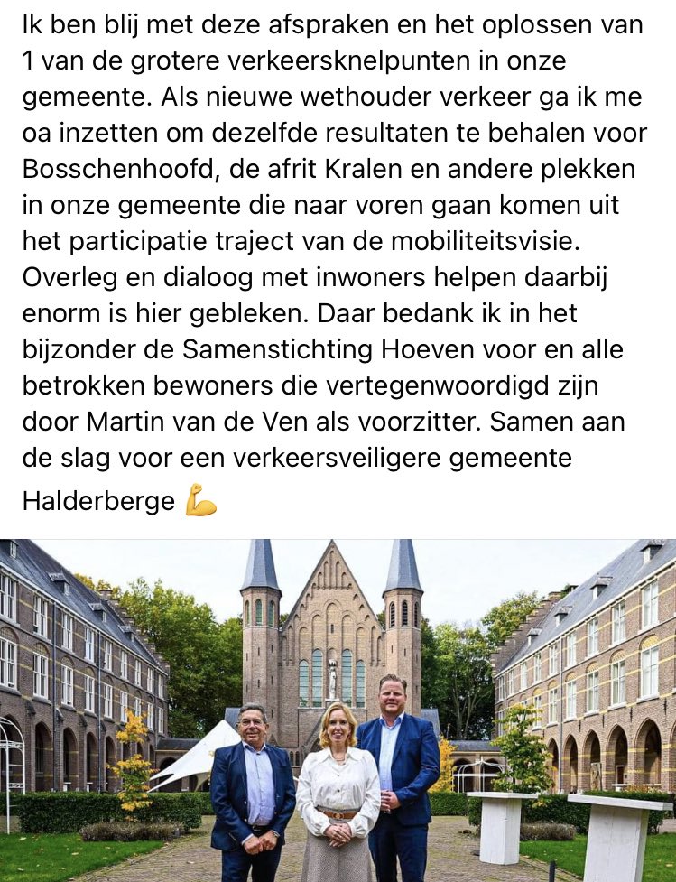 JellevanNuland's tweet photo. Goed nieuws voor #Hoeven/#Kruisstraat! 

N.a.v. gesprekken met omwonenden pleit de @VVDBrabant al langer voor oplossingen op de #N640. Recent was ik hierover nog op de ☕️ bij @JanWijnen.

Blij dat men samen met @Suzanne_Otters en @ThomasMelisse36 die oplossingen gevonden heeft 👏🏻 https://t.co/HHaWvv4472