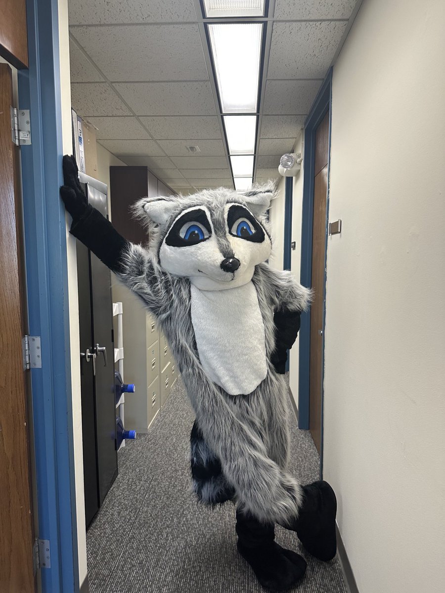 APlifeKimRoy's tweet photo. Rocky went to support the 4th grade mile run today at the high school! https://t.co/p04EXmhBuZ
