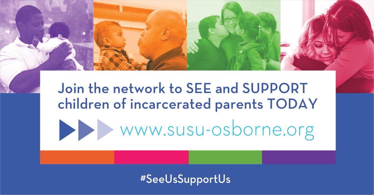 Join the #SeeUsSupportUs Network to receive weekly emails throughout See Us, Support Us month in October with tips for supporting children of incarcerated parents' educational wellbeing and much more. Invite an educator to sign up too! bit.ly/susu-subscribe