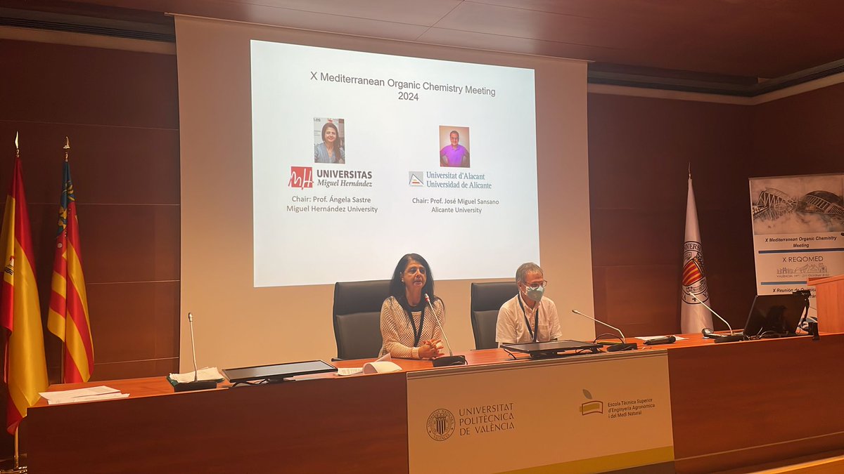 XReqomed's tweet photo. Proud to announce the Next XI Mediterranean Organic Chemistry Meeting  (REQOMED 2024), co-organized by Prof Ángela Sastre (UMH) and Prof. José Miguel Sansano (UA)👏👏👏 https://t.co/jqe0kj7LAA