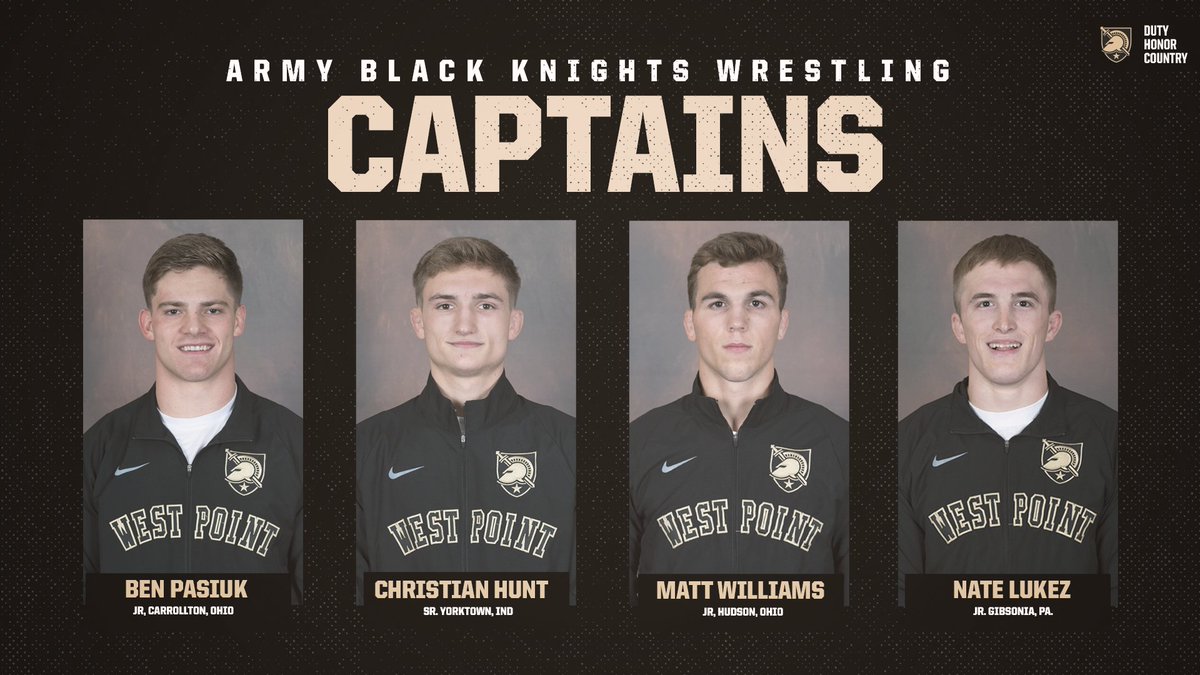 ArmyWP_Wres's tweet photo. Excited to announce our Captains for the 2022-23 season!!👏👏

#GoArmy https://t.co/FmQAQKOpqo