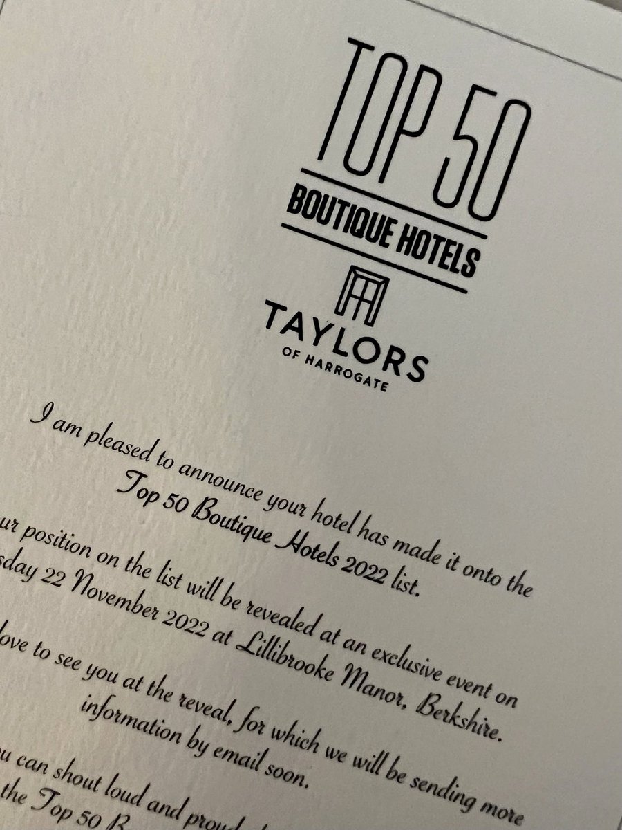 We’re thrilled to share that we’ve made it into the 2022 @50boutiquehotel list for another year running 👏

Our final position will be announced at the awards ceremony soon. Watch this space for updates. 

Great work Team Titchwell!

#top50boutiquehotels #ukhotel #norfolk