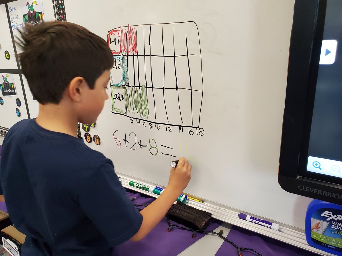 InquiryEdu's tweet photo. Looking for patterns in #MagicSquare solutions & #graphing lunch count. #math happens so naturally #3rdgrade #prepare4life #talawandaempowers #teamtalawanda #edutwitter #teachertwitter https://t.co/0uqY0NjpWG