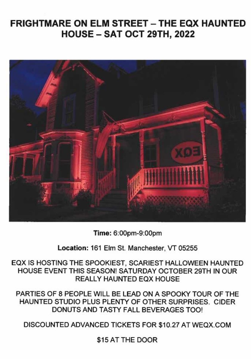 Can confirm, legit haunted. Anyone who's worked there alone late at night has sensed  a presence.  Long suspected to be the spirit of a young girl who perished in the early 1900's. We've positioned a Danzig gold record near her former bedroom to ward it off. #Halloween