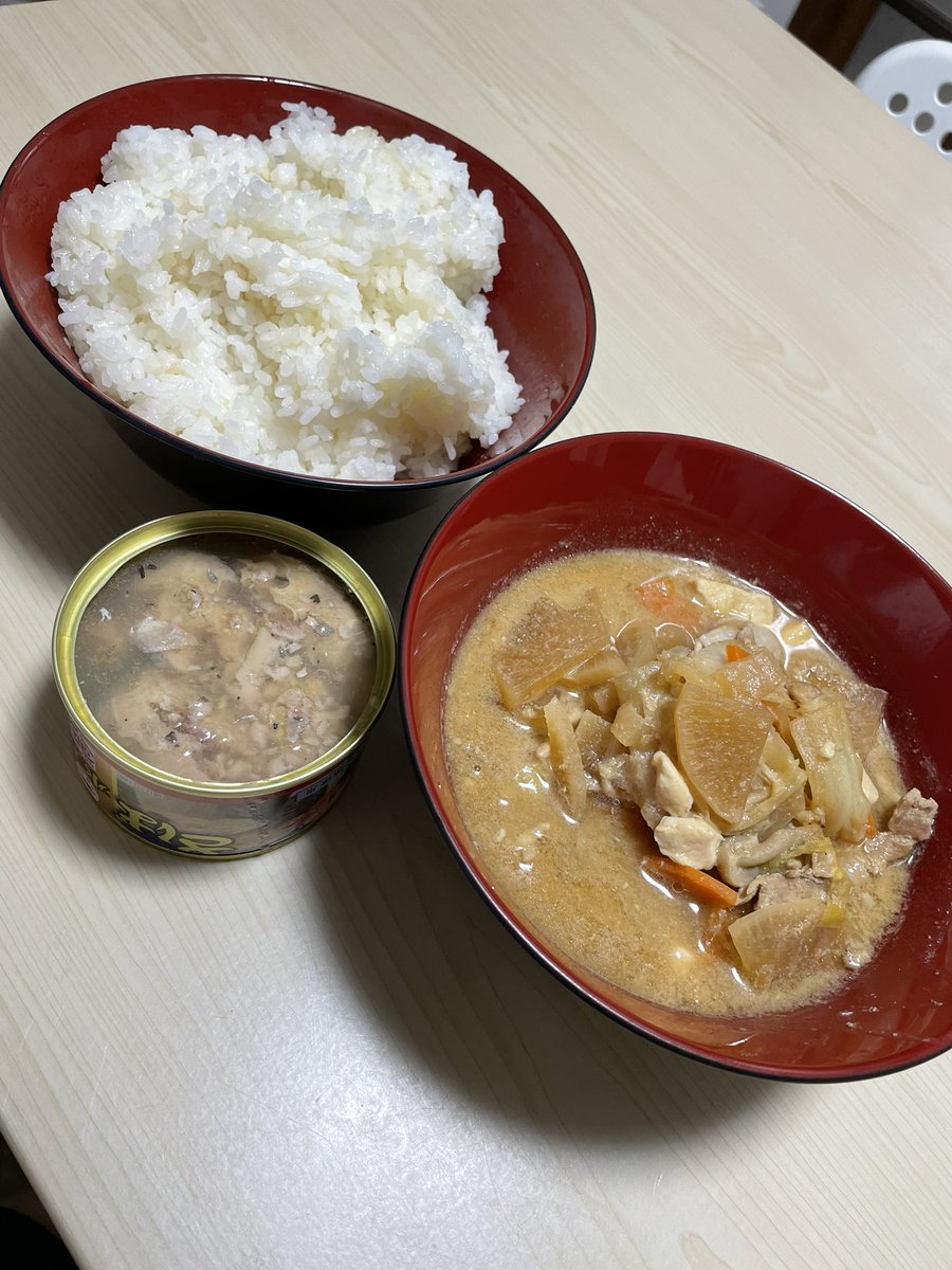 noah_taishi's tweet image. ちゃんこ食べてゆっくりして寝ます😪
お疲れ様でした。

#noah_ghc
#味噌ちゃんこ
#さば缶
#美味しい