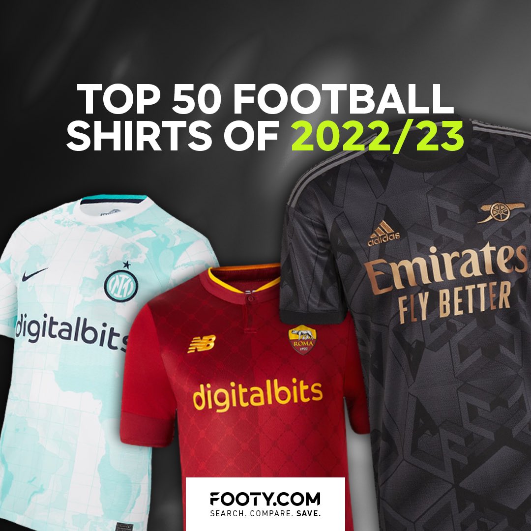 footydotcom's tweet photo. It’s almost impossible to rank the best 50 football shirts of the year.

Foolishly, us and 7 of our favourite kit fanatics have tried.

You may agree or disagree, but we’re certain you’re going to love a lot of them!

See which clubs made the cut 👉 https://t.co/g3KvG5JDbB https://t.co/NHyPASshLR