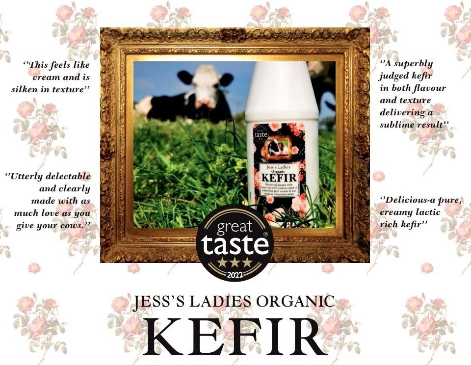 The judges of this year's Great Taste Awards loved our Kefir '' A superbly judged kefir in both flavour and texture delivering a sublime result." So much so it made it to a cover of the 3 star awards catalogue..❤️ 
<a href="/ObsFood/">The Observer Food</a> <a href="/stroudfarmermkt/">Stroud Farmers' Mkt</a> <a href="/SoilAssociation/">Soil Association</a>