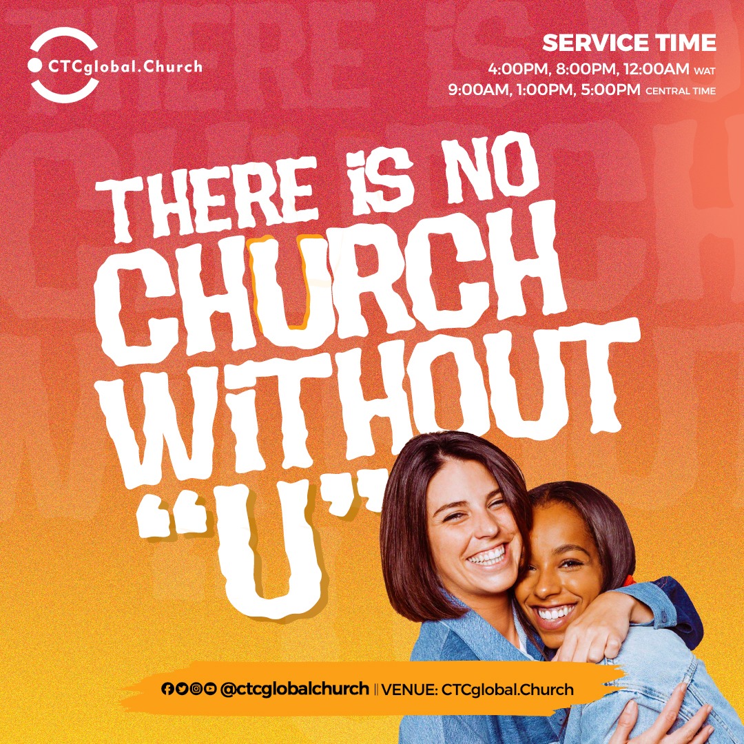 CTCglobalChurch's tweet photo. We hope to see 'U' in chUrch this SUnday because U are important!

https://t.co/XGhFcdv1KX

#Growwithspeed
#Glowwithease
#OnlineChurch
#CTCGlobalChurch https://t.co/KTb88mHw4U