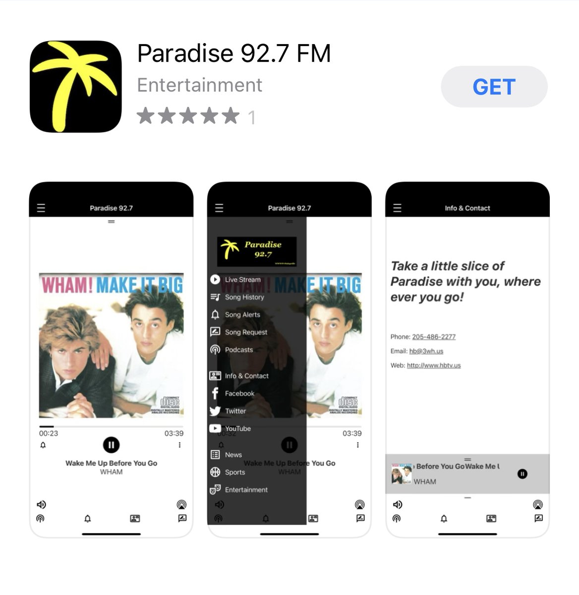 Not able to make it to tonight’s game? Listen to it live on Paradise 92.7 app. Search in your App Store. It is free for Apple and android devices. No signing up for anything, just download and listen!