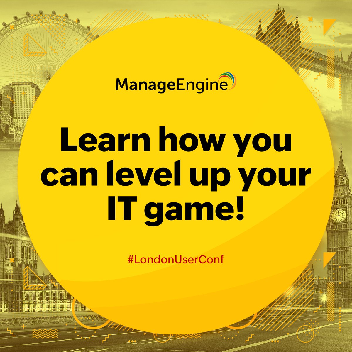 manageengine's tweet photo. From learning how to step up your IT game and networking with IT professionals to enjoying some delicious food, the #LondonUserConf is something our customers won't want to miss. Register now at: https://t.co/qKc5Pm8dDw https://t.co/6V73K2RMxP