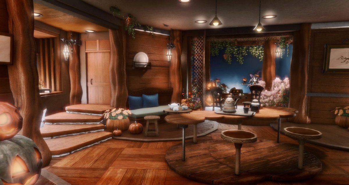🏡 HGXIV FFXIV Housing 🏳️‍🌈 on Twitter "RT Holumi_ [ M ] Autumn Coffee Shop (1/2） Contains