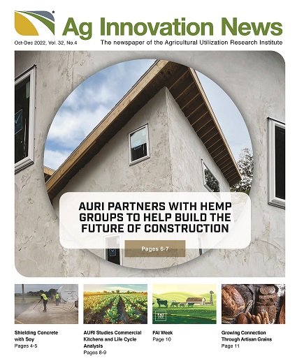 The October issue of Ag Innovation News is online. Learn how soy-based liquid is being used to protect concrete, how hemp could be the future of construction, and what projects AURI's Ag Innovation Partnership program is tackling.

Read: ow.ly/Awba50Lh1GN
