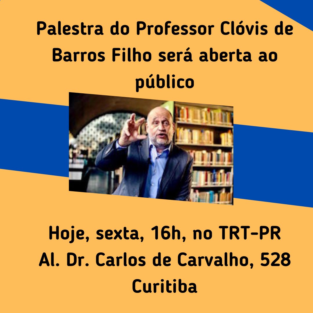 TRT_PR's tweet photo. Falará sobre amor ao trabalho, sentimento de pertença e o poder da gentileza. https://t.co/1m5QlcGC1a
