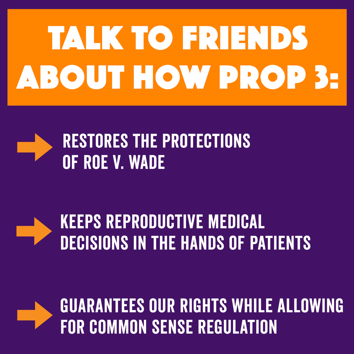 mireprofreedom's tweet photo. Want a simple way to support reproductive choice? Talk to five friends about #Proposal3! Our peers are our biggest influences, so share with your friends why you're voting #YesOn3 today and help us secure reproductive rights in Michigan. #RestoreRoe https://t.co/pPBifZJVKz