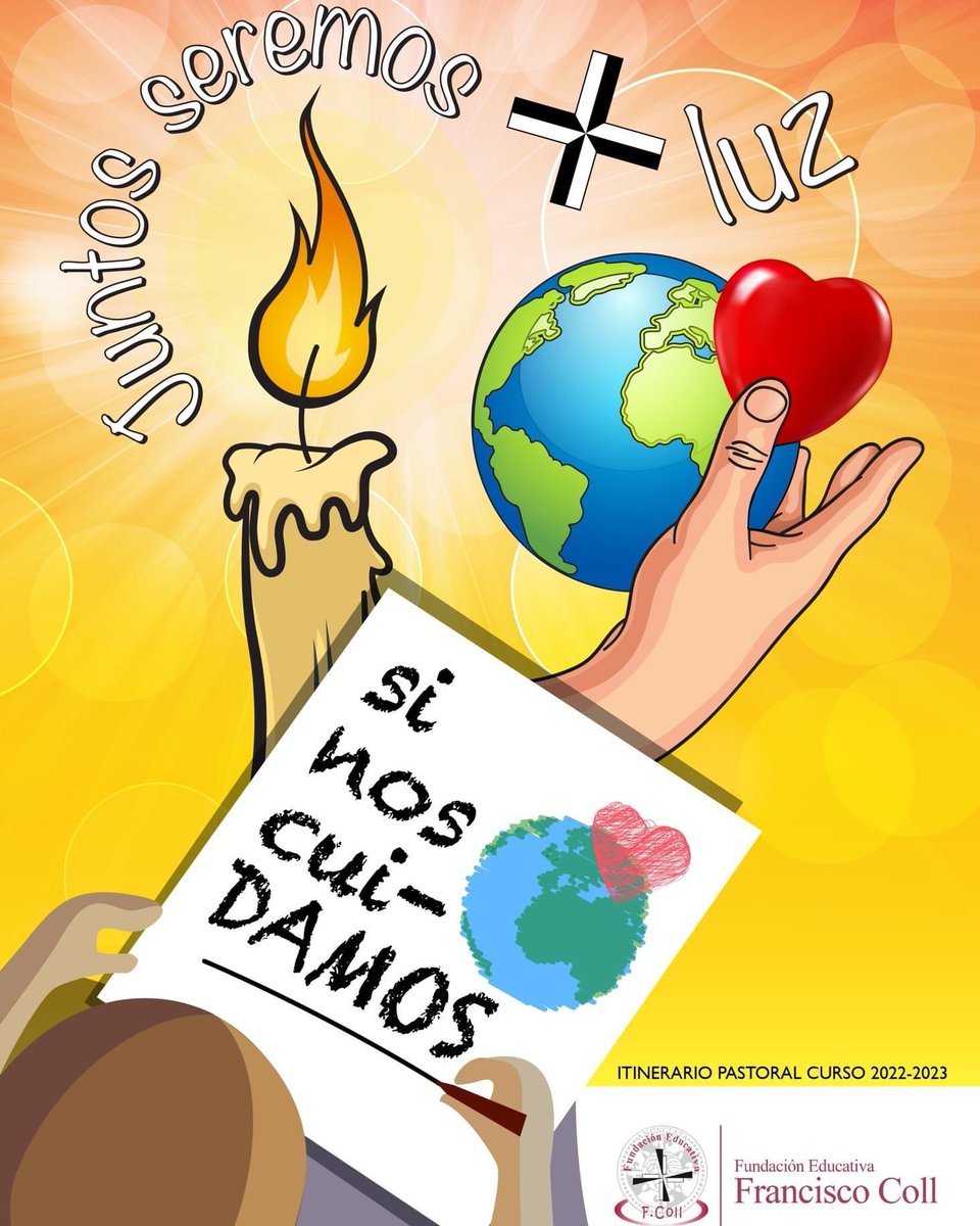 El nuevo itinerario de Pastoral de la FEFC para el curso 2022-2023 tiene el lema: #JuntosSeremosMásLuzSiNosCuidamos
¿Cómo somos o seremos más LUZ en la realidad que nos toca vivir? 
¿Y si juntamos fuerzas?
#JuntosSeremosMásLuzSiNosCuidamos 
fundacioneducativafranciscocoll.es/2022/10/itiner…