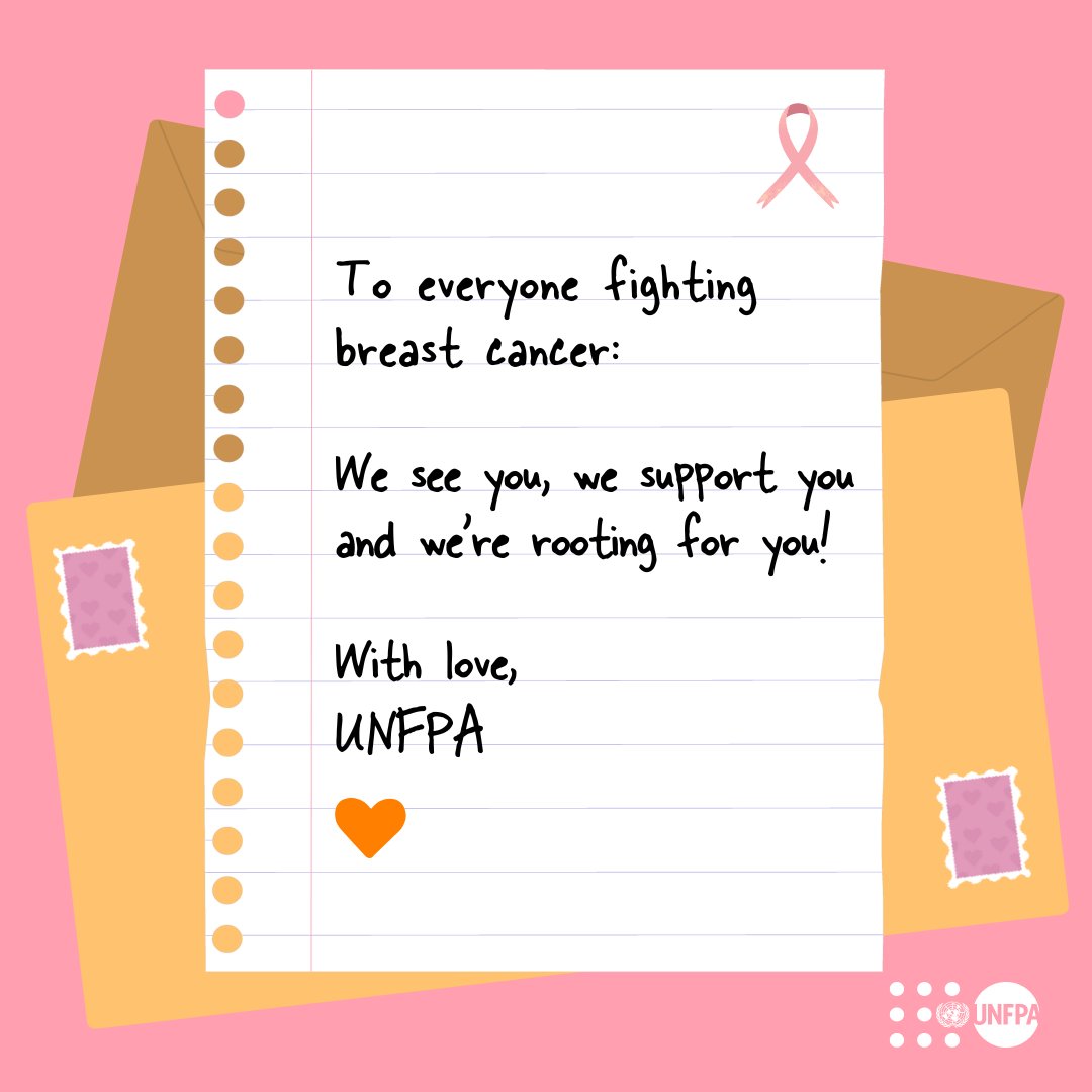 🗓 October is #BreastCancer Awareness Month. Share this message with someone who’s fighting breast cancer to let them know that you’re thinking of them 🧡 #BreastCancerAwarenessMonth