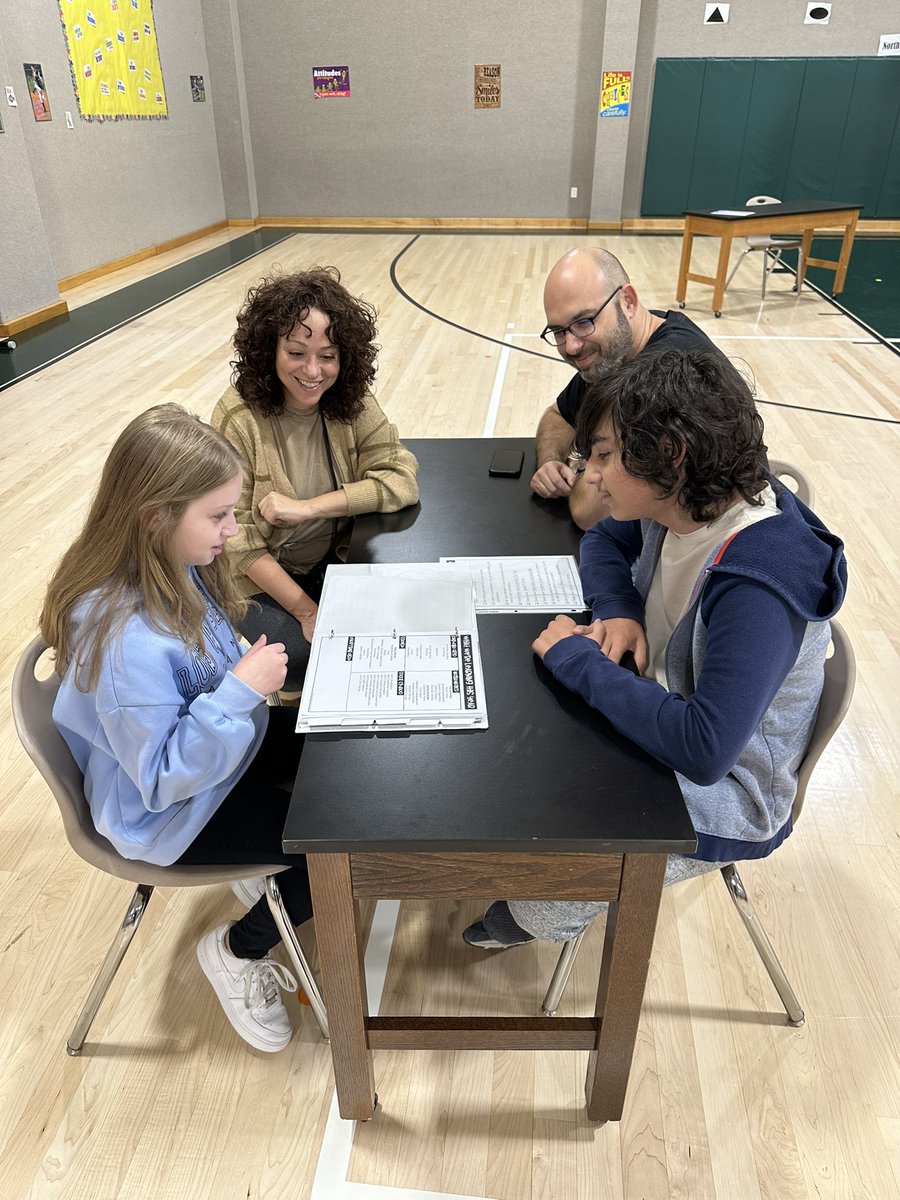 Student led conferencing today with our 2nd-6th graders and their families.
