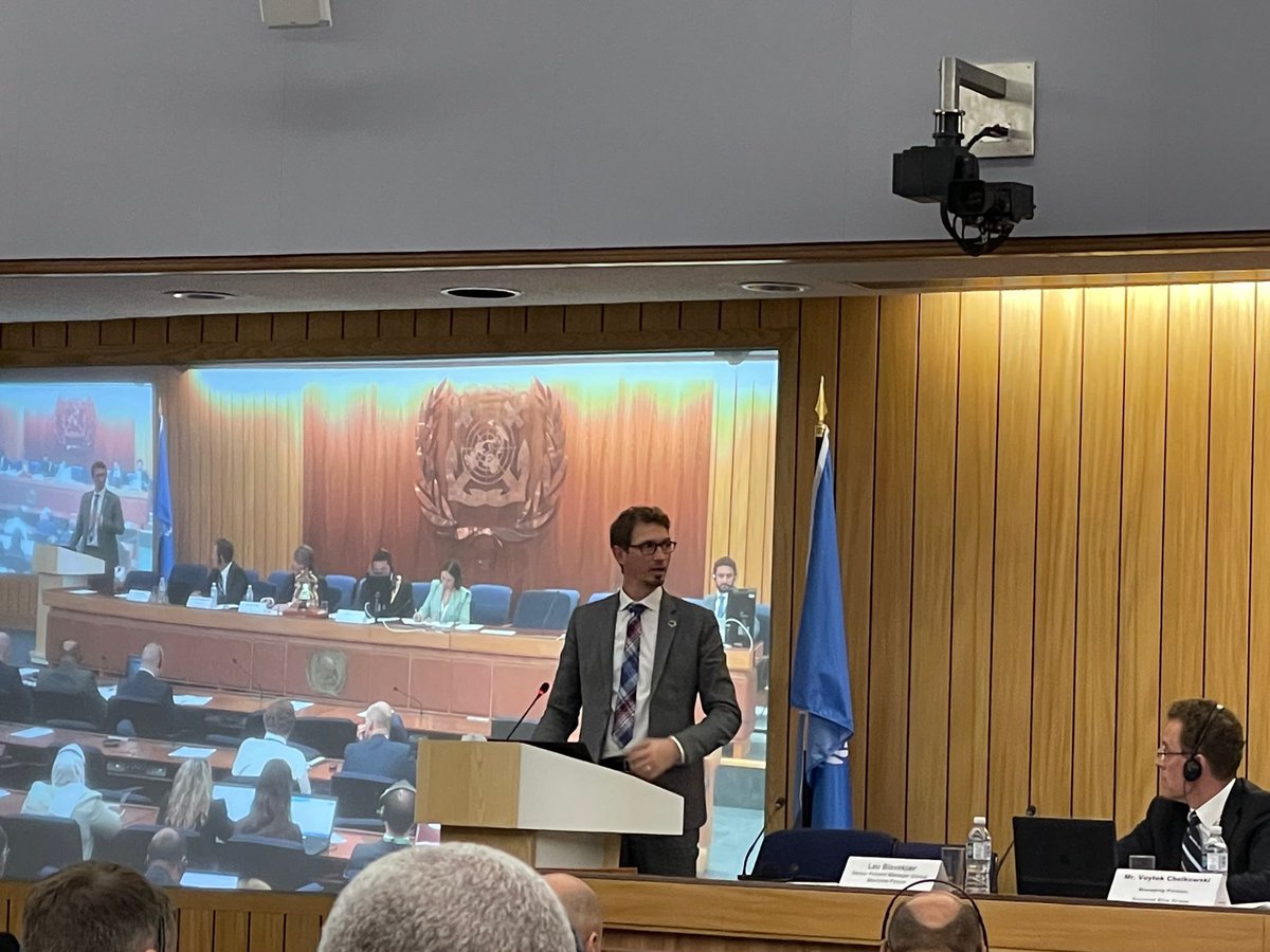 “We need regulatory clarity, the combination of global #GHG fuel standard and price on emissions, to create the demand for scalable zero-emission fuels and vessels,” the @glmforum’s @LauBlaxe at @IMOHQ symposium. #IMOfutureFuels