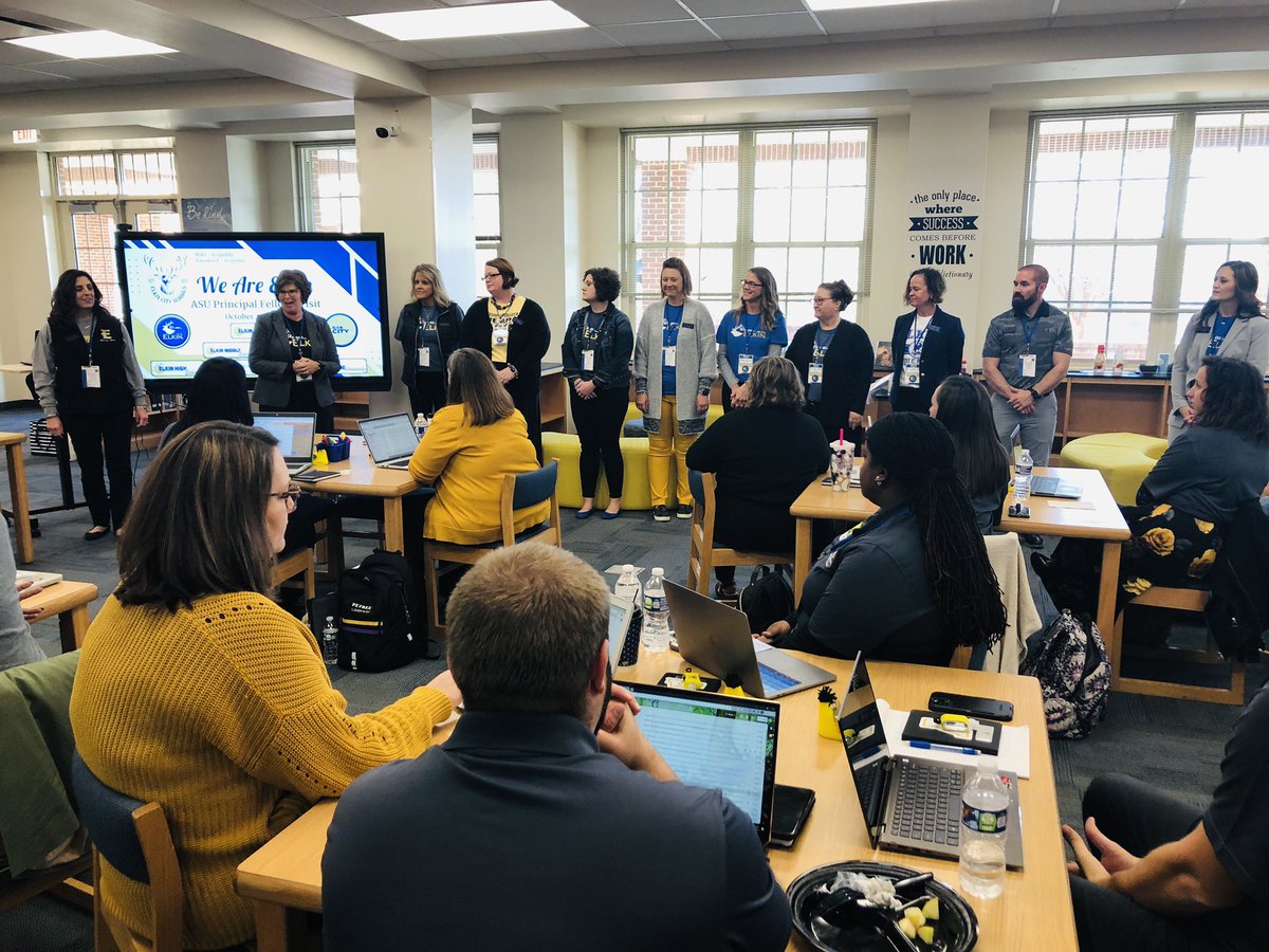 brosenbalm's tweet image. Kicking off the day in @elkincity schools with our @AppstateRCOE @NCPFellows, experiencing our 1st of 10 Leadership Days in our Principal Fellows Program! We are in for a treat today as we learn from @elkinsupt, @CAltemueller, and their amazing core team! @KimberlyKmoney