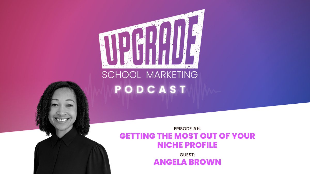 Our very own @angelambrown spoke on the Upgrade School Marketing Podcast about getting the most out of your Niche profile. Take a listen here! upgradeschoolmarketing.com/podcast/episod…
