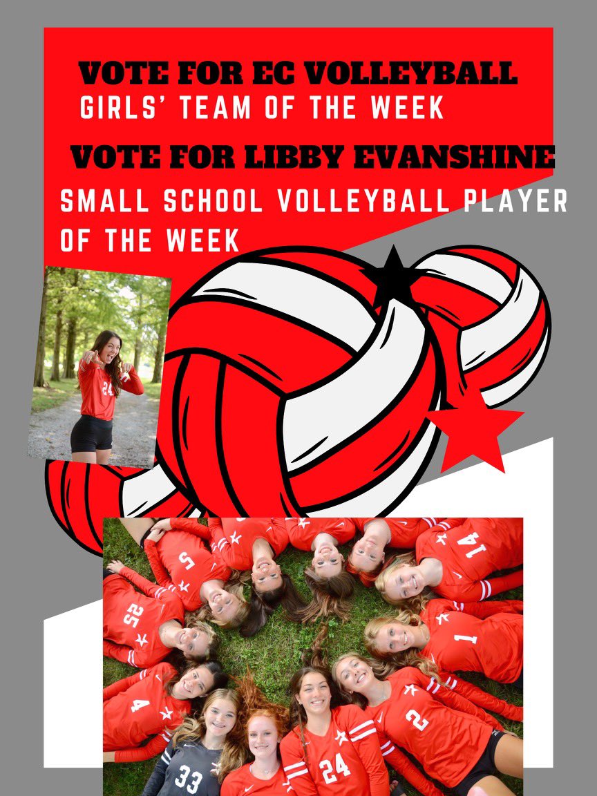ECLocal's tweet image. Take some time to vote for EC for team of the week and Libby Evanshine for player of the week. Voting ends at 4:00 today. #ECAstroPride tinyurl.com/ecvbvoting