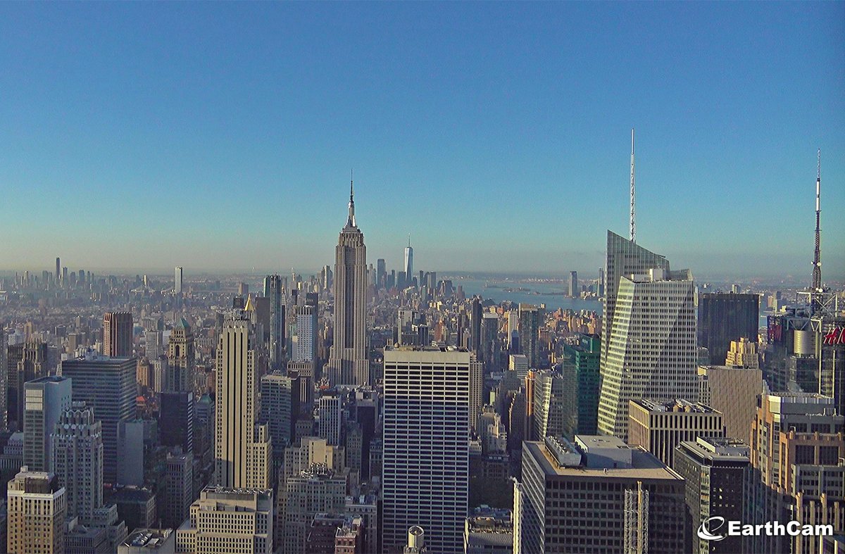 LIVE from New York, Earthcam is all set up with a camera at Top of the Rock! Search for Top of the Rock on Earthcam.com to enjoy the view.