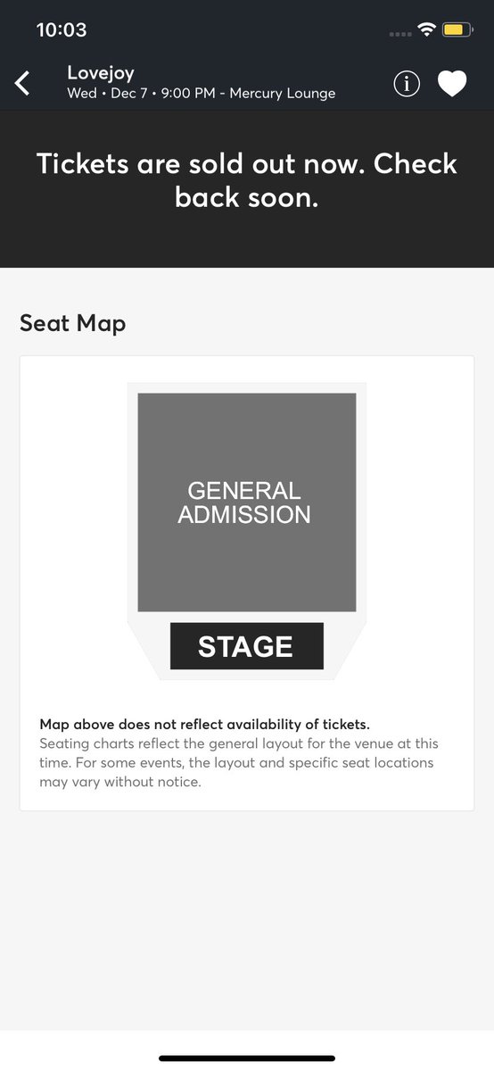 CANT SEE LOVEJOY on Twitter "Lovejoy tickets sold out before I could