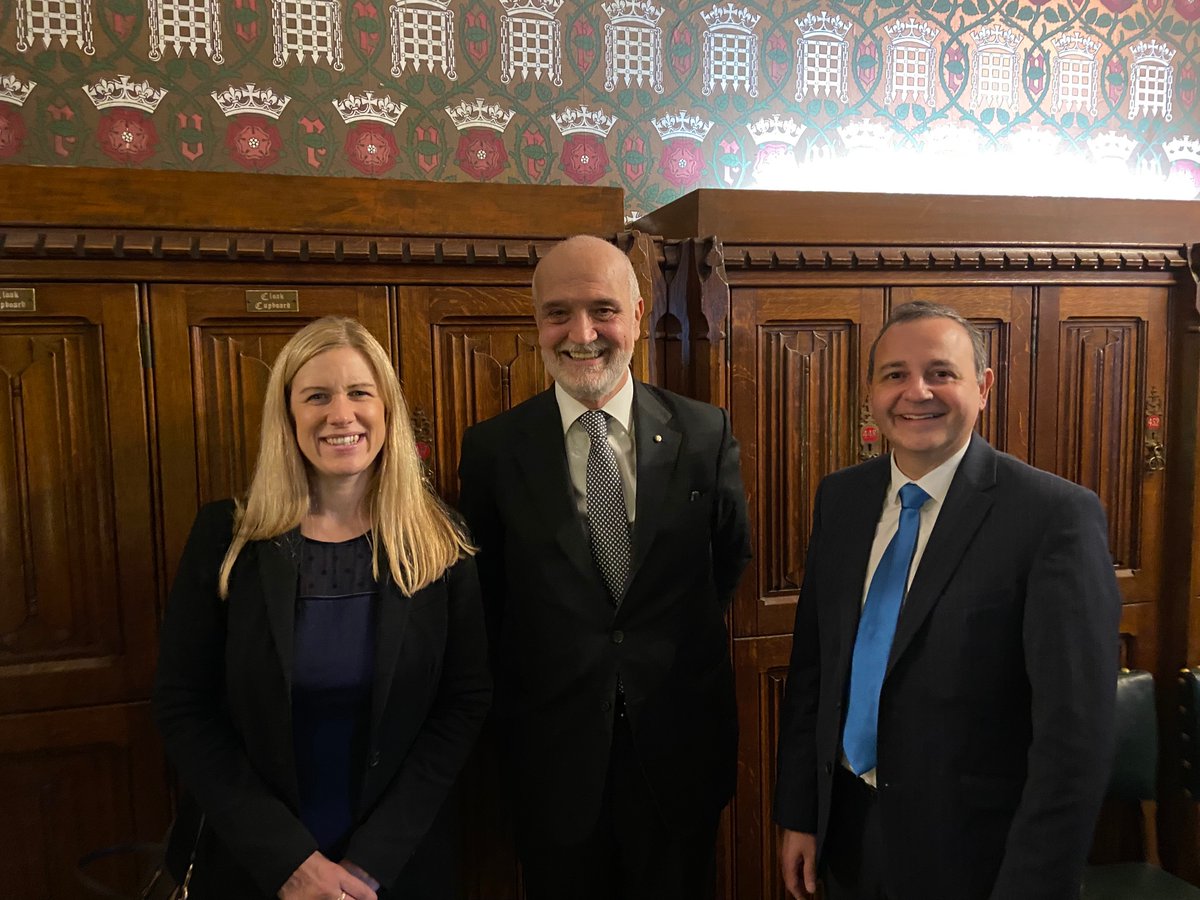 A pleasure to welcome Italy’s new ambassador to the UK @InigoLND to Parliament this week along with my co-chair of the APPG for Italy @AlbertoCostaMP. We look forward to working with you to help improve Italy - UK relations.