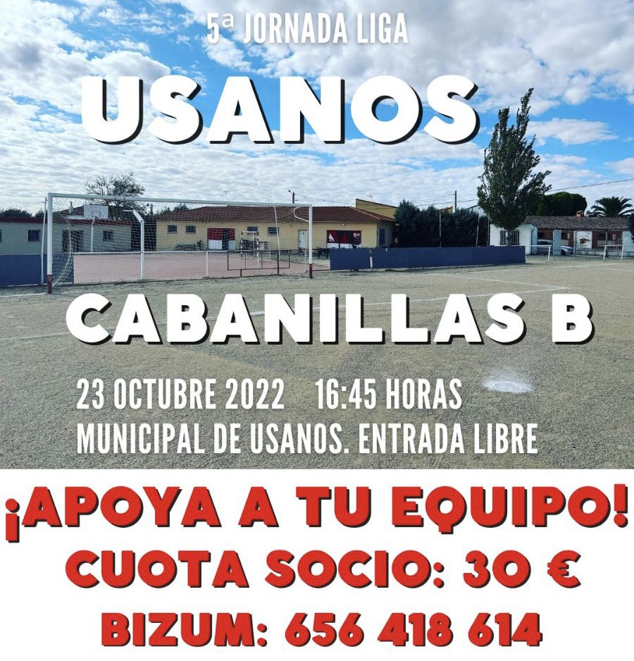 🚨🚨🚨Atención fíeles seguidores Usaneros🚨🚨🚨Ojo que se adelanta la hora del partido del domingo⏰Guardadlo en la agenda,es a menos cuarto y no valen chistes😂Y no tembléis a la lluvia que eso es lo que quiere nuestro pueblo agrícola, que buena falta le hace☔️💪🏻🤍❤️#usanosmola