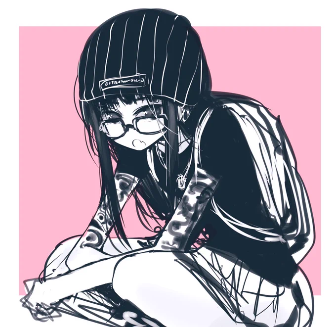 タトゥーメガネさん(過去絵) 