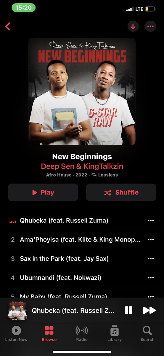 Kambi_Mohlala's tweet photo. Finally we got blessed with a banger #NewBeginningsEP by @thereal_deepsen @kingtalkzin https://t.co/xtipGiEExa