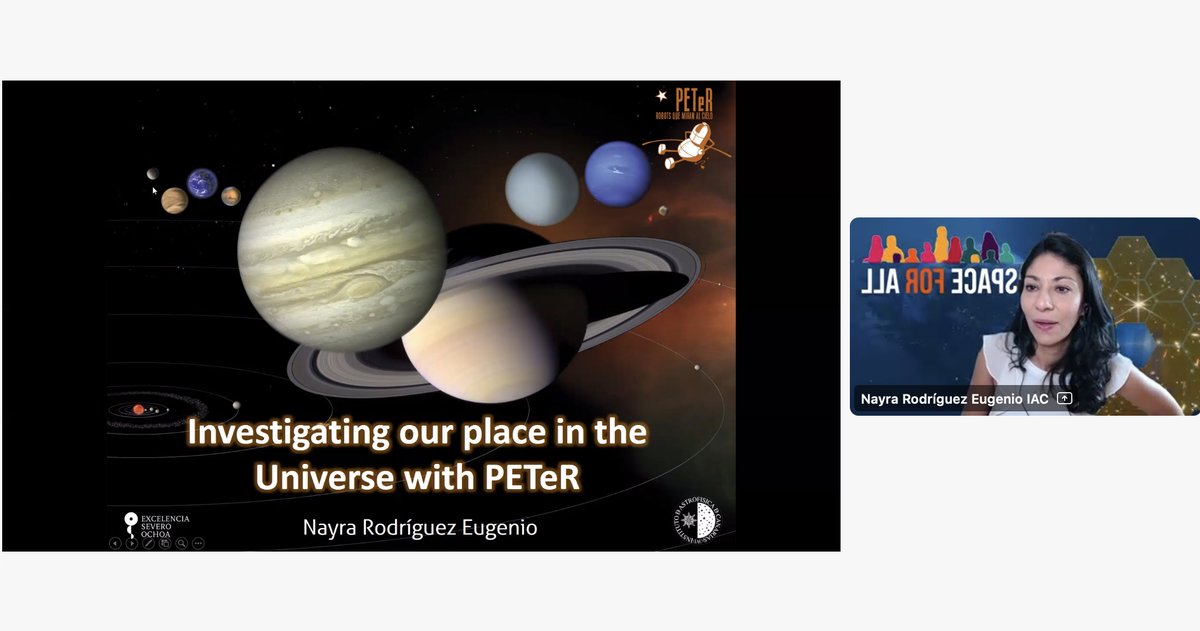 galileoteachers's tweet photo. 📡 DAY 5 #ESA_GTTP2022 - #Education
Investigating our place in the Universe with #PETeR - guided by Nayra Rodríguez Eugenio (Science Communicator and Coordinator of Educational Projects at @IAC_Astrofisica).
@esa_cesar_es @esa_es @esa @intaespana @Isdefe_ @faulkestel @SchoolsObs https://t.co/4nk0PE4lXW