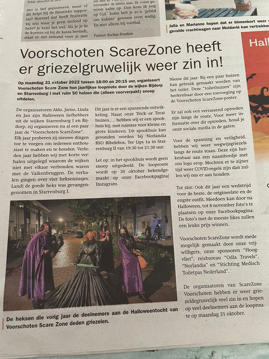Toiletpas's tweet photo. Goede #Toilet ontwikkelingen in #Voorschoten met #Halloween tijdens de tocht aldaar zijn er toiletten beschikbaar voor Medisch Toiletpashouders! #vrijheidvoor iedereen https://t.co/L0dEbZzb3f