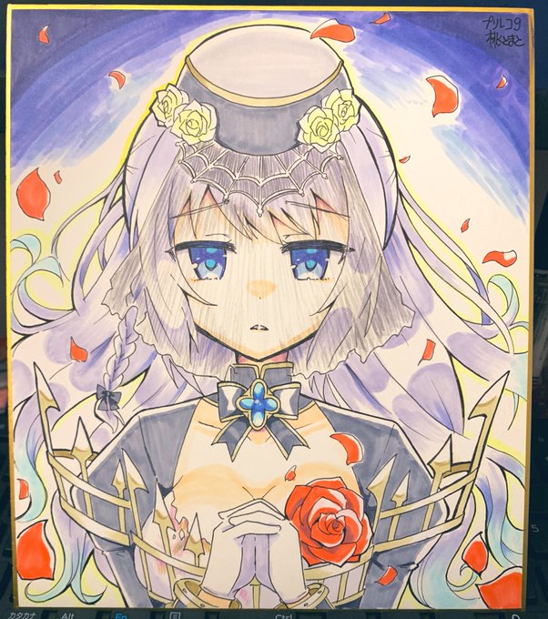 常闇みたまさん色紙できました〜!!!!!!!!実装おめでとう 