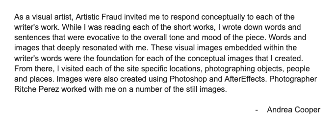 artisticfraud's tweet photo. You've seen the art - now meet the artist! 
Introducing Andrea Cooper, visual designer and photographer for #TheImaginaryReal!

To check out Andrea's incredible images, download Artistic Fraud's "The Imaginary Real" at https://t.co/c1ZfV2OuYz https://t.co/aqjdrbExCn