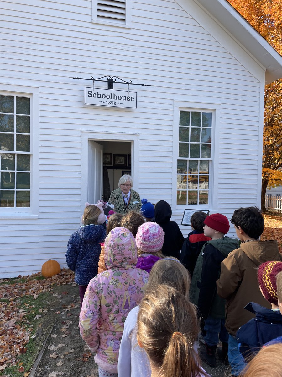 We have arrived at Burton Century Village! Kicking off our learning in the one room school house! #WriteTheStory
