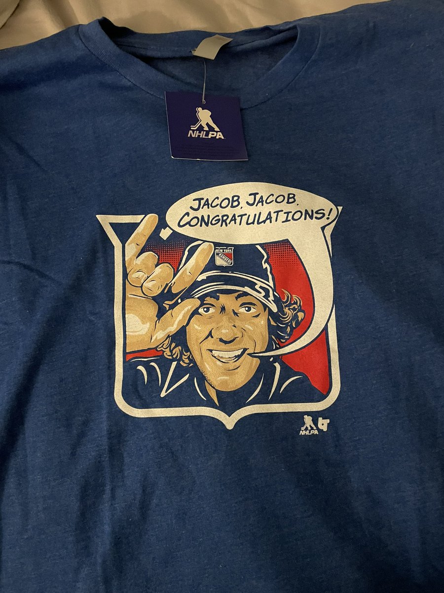 pkane11384's tweet photo. My girl might be a @Capitals fan but she always gets the 🐐early birthday gifts #nyr #jacobjacob https://t.co/KxqVctco0x