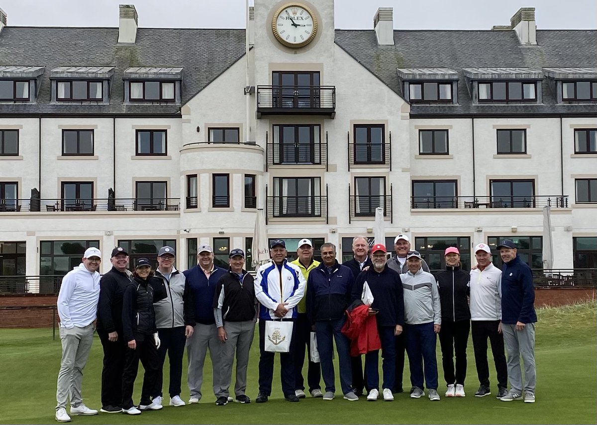 A great first day <a href="/carnoustiegolf/">Carnoustie Golf Links</a> with our WB members. Our race to the claret jug is underway 🏆
