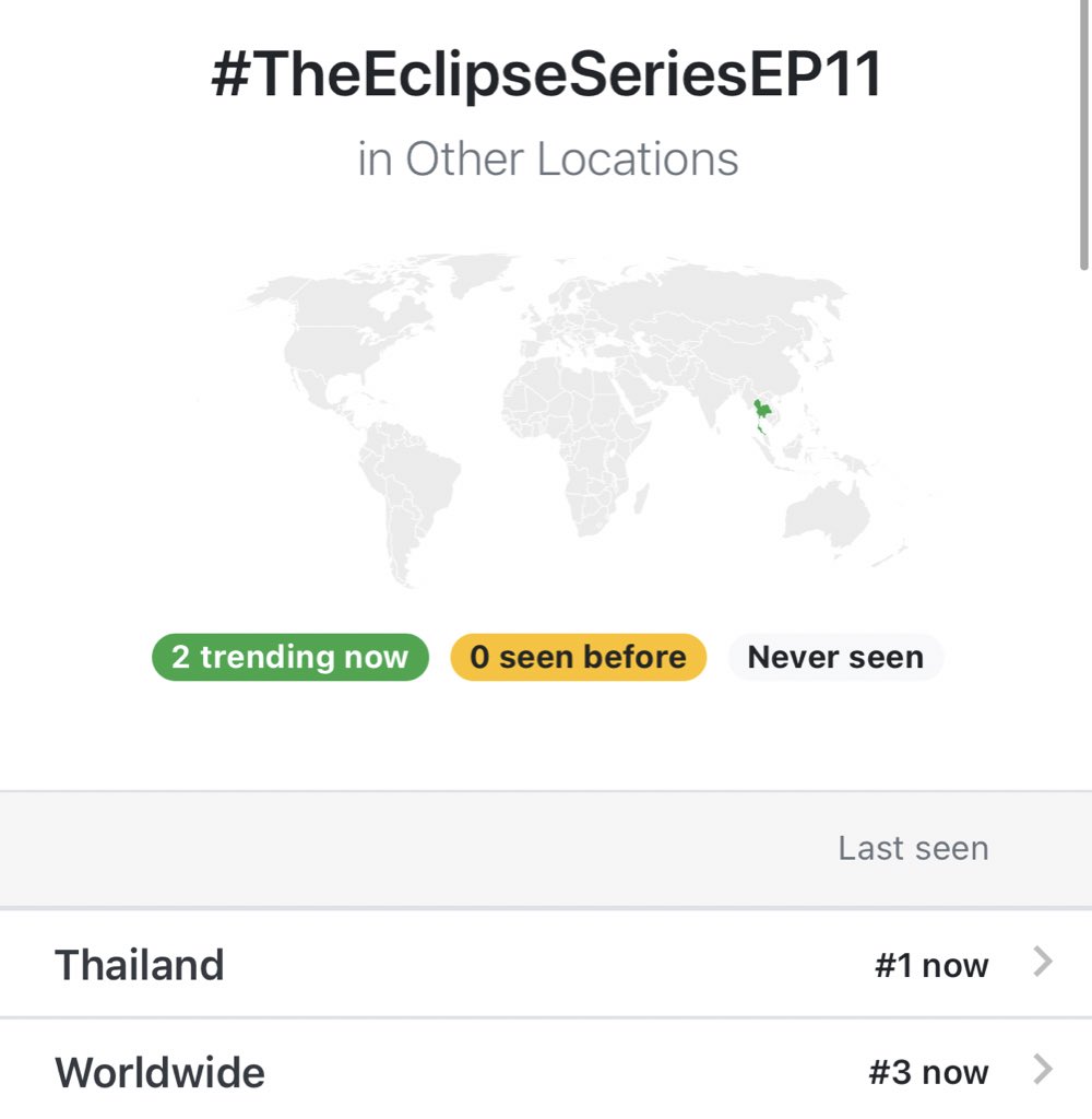 babykhaotung's tweet photo. อันดับ3 เทรนด์โลก!!
อันดับ1 ไทยแลนด��

#TheEclipseSeriesEP11 https://t.co/Nxy8BMJ1EU
