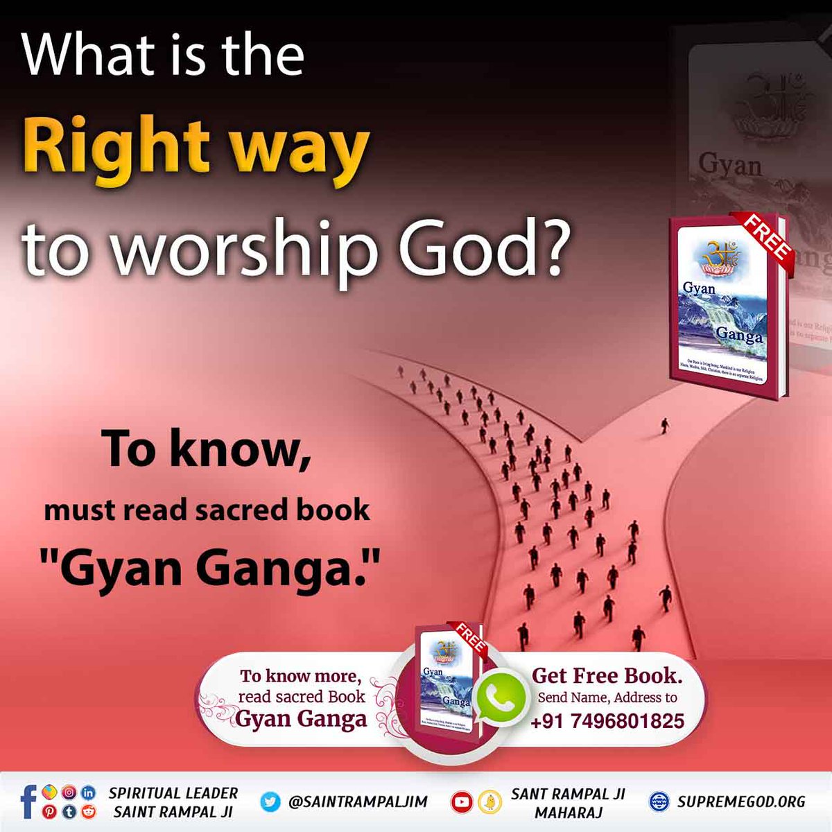 Kailash_kumar_1's tweet photo. #LifeChangingBooks
Whether salvation is possible by going to the shelter of any guru?

 Read priceless book Gyan Ganga and learn many deep secrets.

 - Saint rampal ji maharaj
Sant Rampal Ji Maharaj https://t.co/Uoud0pC9Kp