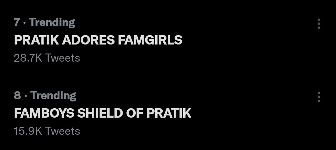 Dono se hi fandom hai yaar Famboys +famgirls =PratikFam ❤ FAMBOYS SHIELD OF PRATIK PRATIK ADORES FAMGIRLS #PratikSehajpal