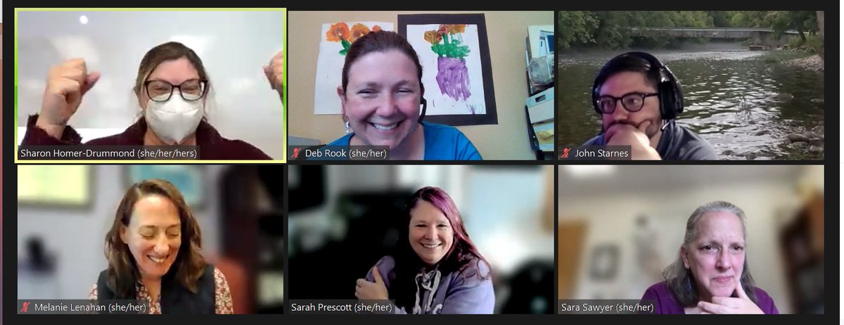 DebRookPaleo's tweet photo. Inclusive STEM Teaching Project Working Group (from #BIOME2022 with @BioQUESTed) discussion on #thisiswhatascientistlookslike and we decided we needed to share what we look like. And how we have fun! @SHomerDrummond @mbiotech @drsarahgrace https://t.co/b587LicHrp
